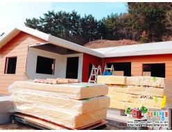 충남 태안 17평 이동식주택 현장 시공과정